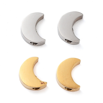 304 Stainless Steel Charms, Moon Charm