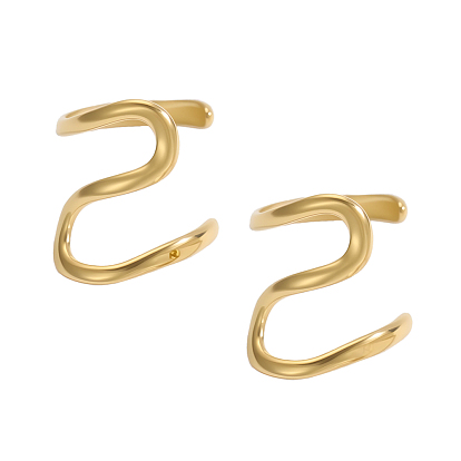 304 серьги-манжеты из нержавеющей стали, линия