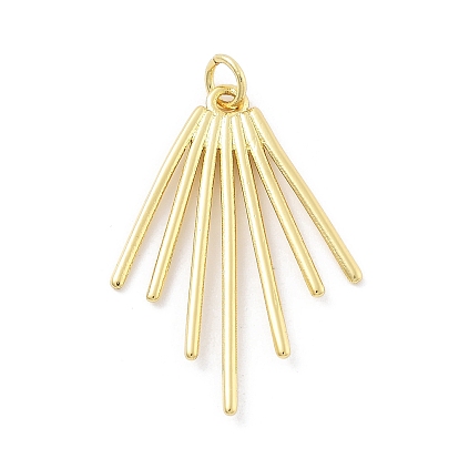 Латунные подвески, с целью перехода в кольце, форма вентилятор, без кадмия и без свинца, стойки покрытие, долговечный