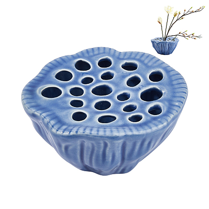 Porcelain Flower Arranger, Seedpod of the Lotus