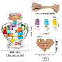Benecreat kits para hacer botellas de deseos de san valentín diy, incluyendo cápsulas de deseos de amor, botellas de vidrio, etiquetas de regalo de papel y cordel de yute