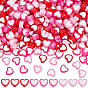 750шт 3 цвета сердца акриловые бусины, бусина в бусине