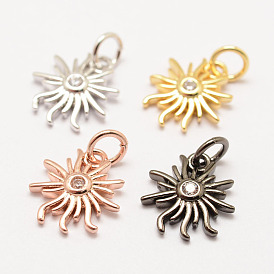 Messing-Mikro pflastern Klasse AAA Zirkonia Reize, hochglanzpoliert, Blume, Cadmiumfrei und Nickel frei und Bleifrei, Transparent