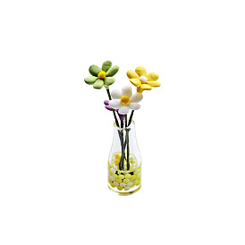 Miniature Glass Vase Ornaments, Micro Toys Dollhouse Accessories Pretending Prop Decorations