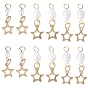 30Pcs 3 Styles Natural Cultured Freshwater Pearl & 201 Stainless Steel Pendants, Star Charms, with 304 Stainless Steel Findings
