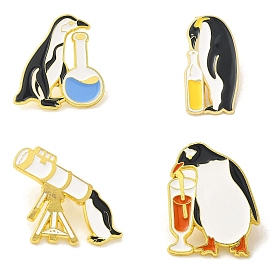 Animal Black Alloy Brooches, Enamel Pins, for Backpack Clothes