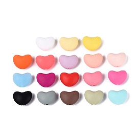 Силиконовые бусины, сердце