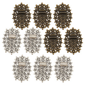 10 шт. 2 цвета овальный цветочный сплав дисплей основание, Мольберты для цветочной витрины для держателя фоторамки