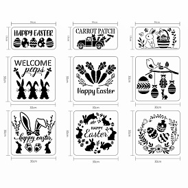 PET Hollow out Drawing Painting Stencils Sets, for Painting on Scrapbook Canvas Tiles Floor Furniture Painting School Projects