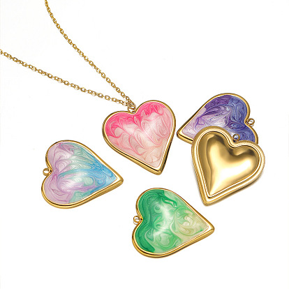 Из нержавеющей стали эмаль подвески, сердце