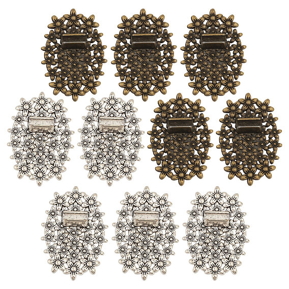 10 шт. 2 цвета овальный цветочный сплав дисплей основание, Мольберты для цветочной витрины для держателя фоторамки