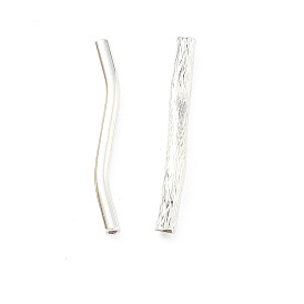 Латунные волнистые трубчатые бусины, долговечный, без свинца и без кадмия, стойки покрытие