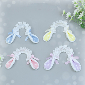 Mini Plush Doll Rabbit Ears, for DIY Moppet Makings Kids Photography Props Decorations Accessories