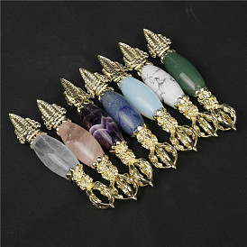 Creative natural crystal semi-precious stones drop magic pestle personality to play with religious instruments hanging ornaments craft ornaments