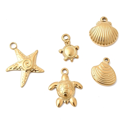 Серия океан 304 подвески из нержавеющей стали, золотые