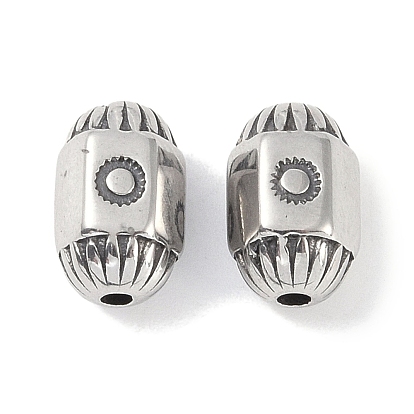 316 бусины из хирургической нержавеющей стали, овальные с солнцем