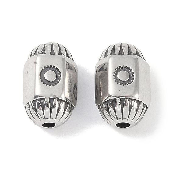 316 бусины из хирургической нержавеющей стали, овальные с солнцем