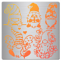 Трафареты для штампов из нержавеющей стали, для diy scrapbooking / фотоальбом, декоративная тисняющая бумажная карточка, матовый цвет нержавеющей стали, геометрическая/фея/гном/цветочная/пчёла/еда/рождественская тематика