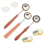 DIY Stamp Making Kits, Including Paraffin Candles, Candle, Brass Spoon, Stainless Steel Spoon, Iron Spoon