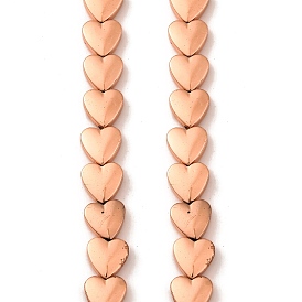 Гальванизировать немагнитных синтетический гематит бисер пряди, сердце