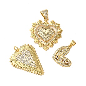 Стойка металлическая латунная микропрофилированная кубическая циркония подвески, без кадмия и без свинца, долговечный, сердце