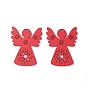 Poplar Wood Pendants, Dyed, Angel