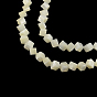 Cube Natural Trochid Shell/Trochus Shell Beads Strands, 6x6x6mm, Hole: 1mm, about 76pcs/strand, 15.7 inch