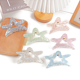 PVC Claw Hair Clips, Star