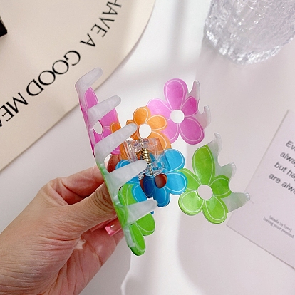 Cellulose Acetate Large Claw Hair Clips, for Girls Women Thick Hair