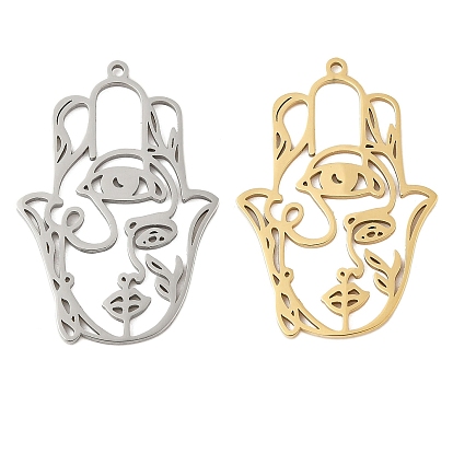 304 подвески из нержавеющей стали, рука хамса с женским узором