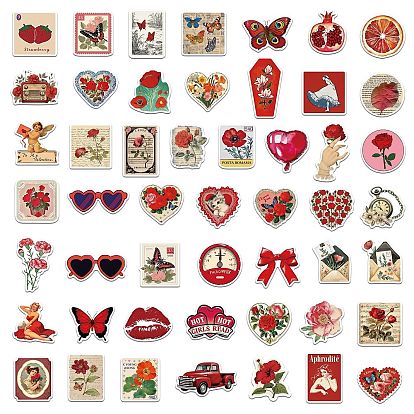 50шт. руководство материал печать ПВХ наклейки этикетки, самослипание, для чемодана, скейтборде, холодильник, шлем, оболочка мобильного телефона