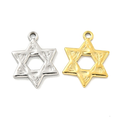 Вакуумное покрытие pvd 304 подвески из нержавеющей стали, звезда Дэвида Шарма