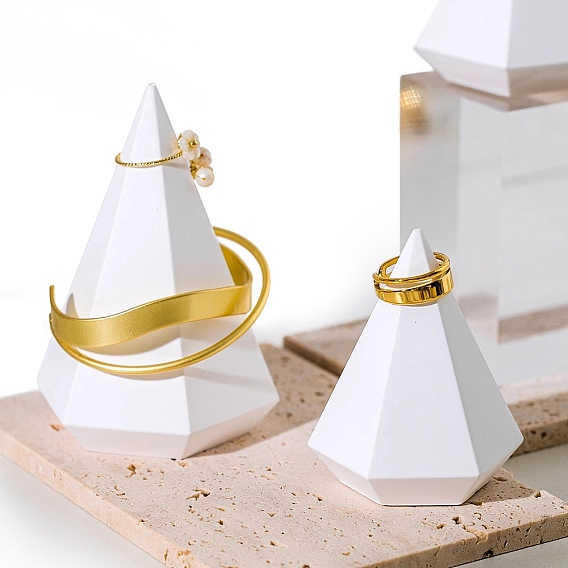 Подставки для ювелирных изделий из конусов гипса, держатель для органайзера колец