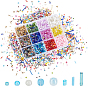 12 Colors Glass Seed Beads, Mixed Style, Mixed Shapes