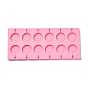 DIY Lollipop Making Food Grade Silicone Molds, Candy Molds, Flat Round with Spiral, 12 Cavities