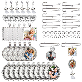 DIY Alloy Photo Decoration Brooch Making Kit