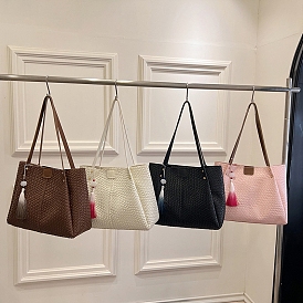 DIY Large Capacity Tote Bags Set, Including PU Leather Bag Materials