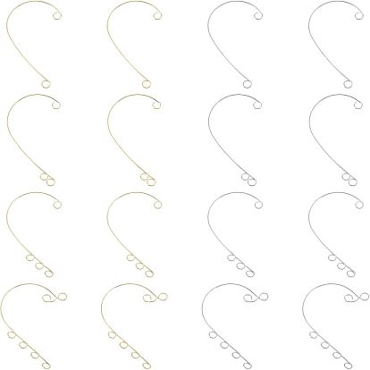 48шт 8 стиль 316 ушные манжеты из нержавеющей стали, альпинистская обертка вокруг непрокалывающих сережек с петлями