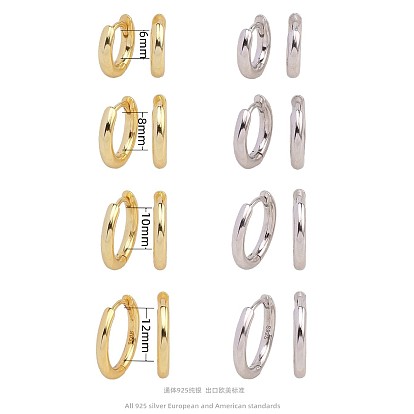 Estilo mobius minimalista 925 aretes de plata para un look de moda informal