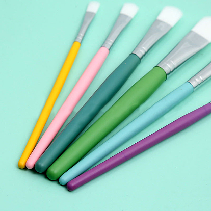 Plastic Children's Nylon Brush Head Tempera Paint Brush Set, with Aluminium Tube, for Artist Painting Brush Supplies