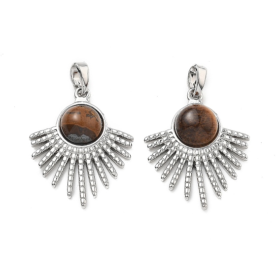 Латунные подвески из тигрового глаза, фанатские прелести