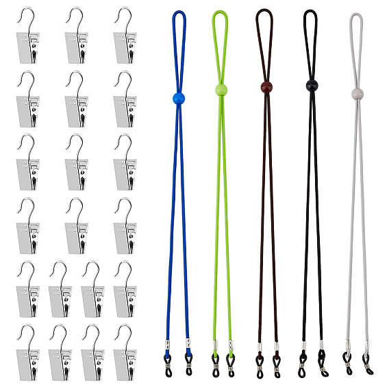 Зажим для канвы для вышивки крестиком, железный зажим с резиновым ремешком