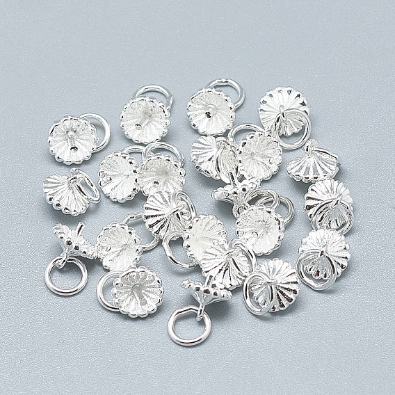 925 шкентель стерлингового серебра поручительств, за половину пробурено бисера, с целью перехода в кольце