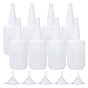 Plastic Glue Bottles Sets, Bottle Caps Through-hole, with Transparent Funnel Hopper