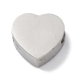 201 из нержавеющей стали бусы, сердце, анти-тускнение
