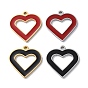 304 подвески из нержавеющей стали, с эмалью, шарма сердца