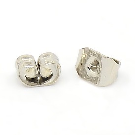Iron Ear Nuts, Friction Earring Backs for Stud Earrings, Nickel Free
