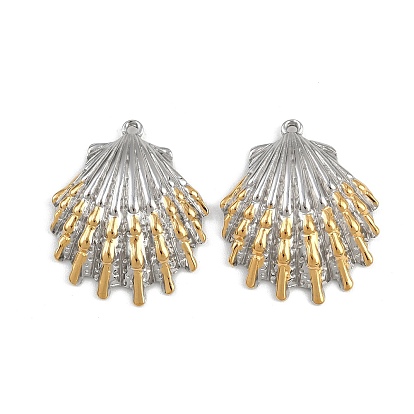 304 подвески из нержавеющей стали, ионное покрытие (ip), шарм в форме ракушки