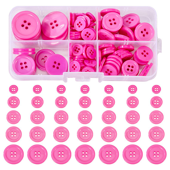 4 кнопки отверстия смолы, плоско-круглые