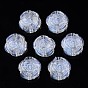 Transparent Acrylic Beads, Glitter Powder, Flower
